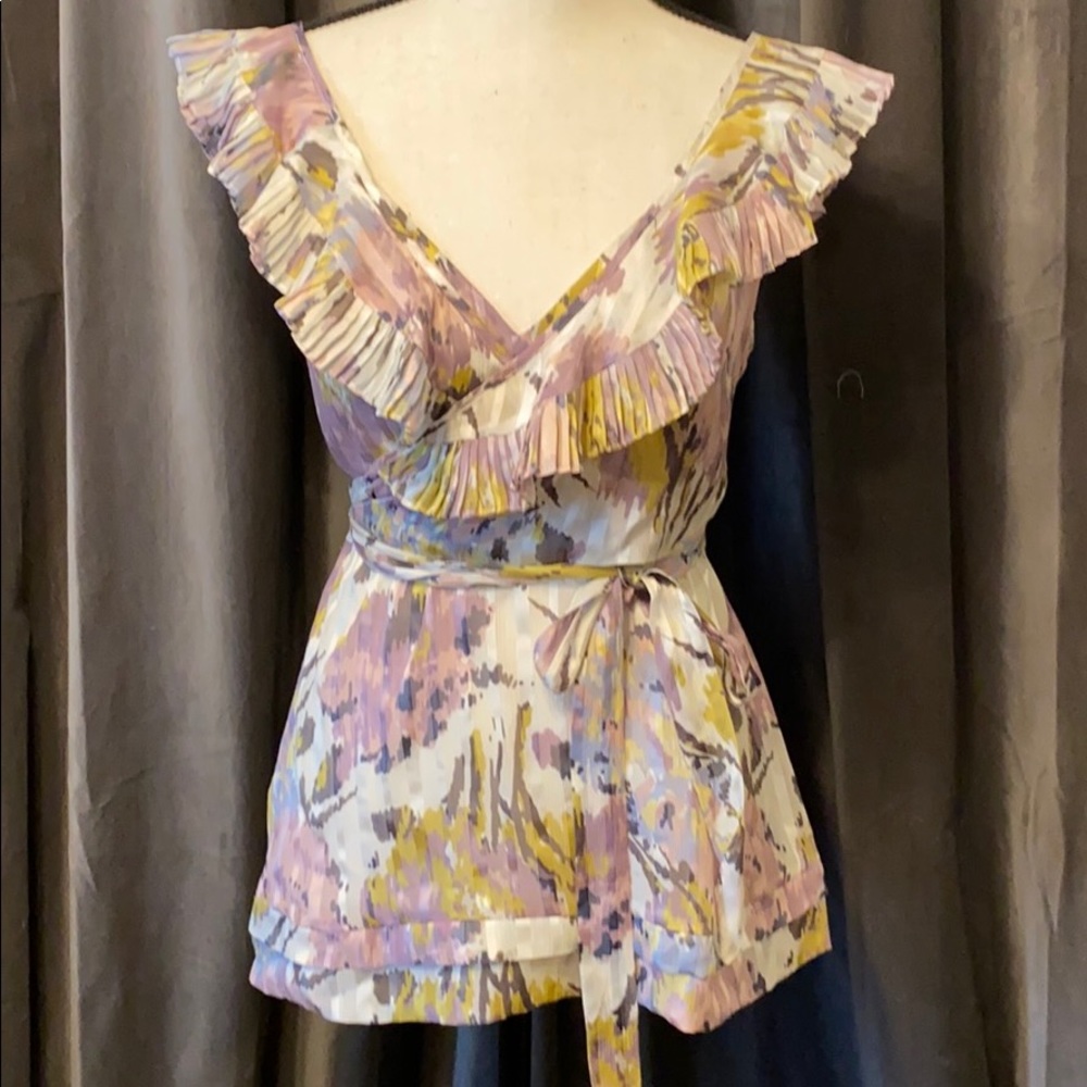 BCBGMAXAZRIA silk top
